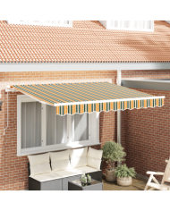 Tissu de remplacement de store pour cadre de 3x2 m Vert et Jaune | Mobilier & Déco