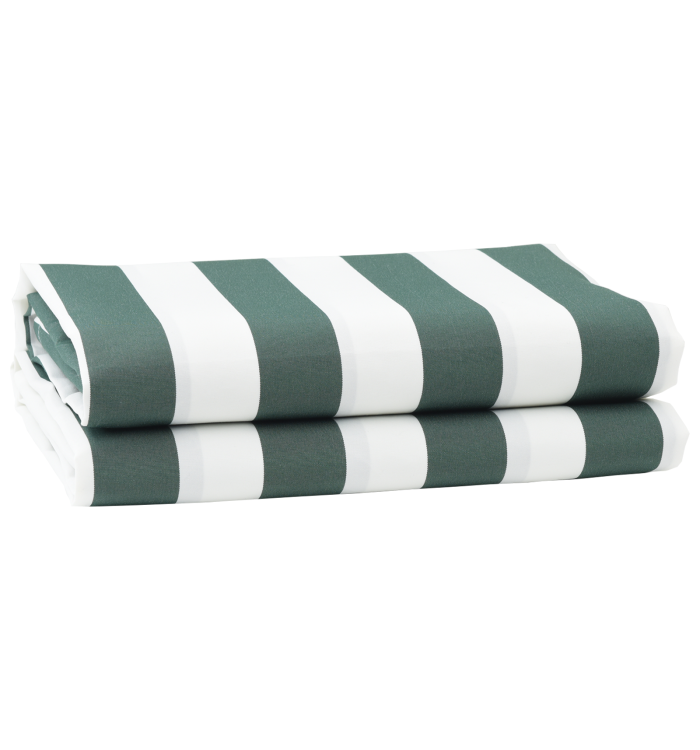 Tissu de remplacement pour store vert et blanc 10x1,6 m | Mobilier & Déco