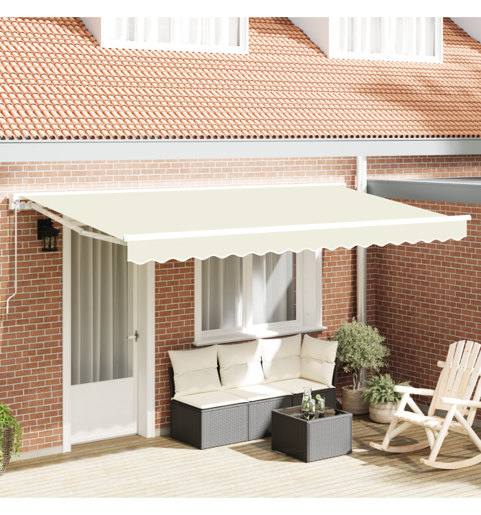 Tissu de remplacement de store pour cadre 4x2 m Crème | Mobilier & Déco