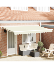 Tissu de remplacement de store pour cadre 4x2 m Crème | Mobilier & Déco