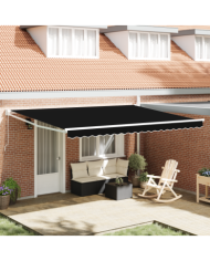 Store Rétractable Manuel Noir 450x300 cm | Mobilier & Déco