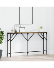 Table console Chêne 140x23x75 cm Bois d'ingénierie | Mobilier & Déco