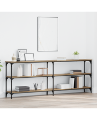 Table Console Chêne Artisan 200x29x75 cm Bois d'ingénierie | Mobilier & Déco