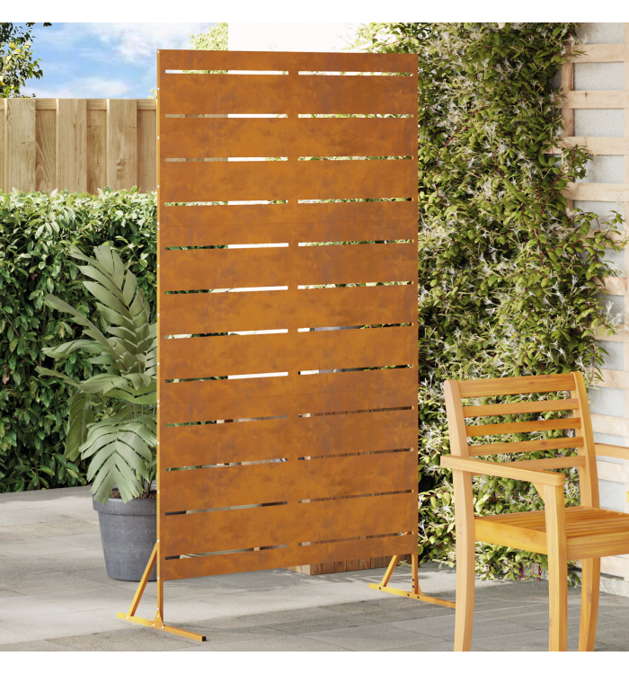 Écran de confidentialité 180 cm Acier weathering | Mobilier & Déco