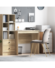 Bureau chêne Sonoma 80x50x76 cm bois d'ingénierie | Mobilier & Déco