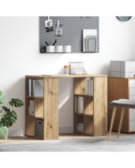 Bureau d'angle Chêne artisanal Bois d'ingénierie Moyen Élégant | Mobilier & Déco