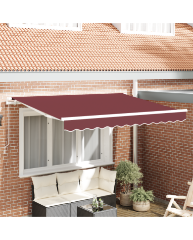 Tissu de remplacement d'auvent pour cadre de 3.5x2 m Burgundy | Mobilier & Déco