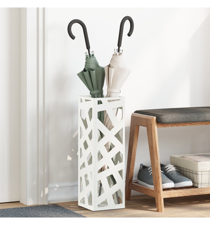 Porte-parapluie Blanc Métal Standard | Mobilier & Déco