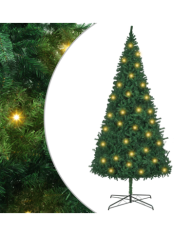 Sapin de Noël pré-éclairé 400 cm Vert | Mobilier & Déco