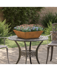 Pot en métal Acier résistant aux intempéries 50 x 50 x 15 cm | Mobilier & Déco