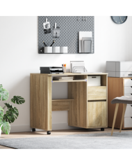 Bureau en chêne Sonoma Chêne Sonoma Bois d'ingénierie Moyen | Mobilier & Déco