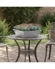 Pot en Acier Acier galvanisé 50 x 50 x 15 cm Durable Pot en Acier | Mobilier & Déco