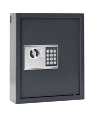 Coffre-fort à serrure à clavier Gris gunmetal Acier, Chrome Moyen | Mobilier & Déco