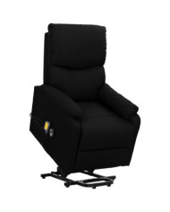 Fauteuil de massage Noir Tissu | Mobilier & Déco