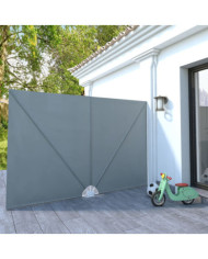 Auvent latéral pliable de terrasse Gris 300 x 200 cm | Mobilier & Déco