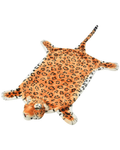 Tapis en peluche en forme de léopard 139 cm Marron | Mobilier & Déco