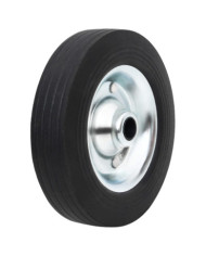 Roue de jauge Ø20x5 cm caoutchouc solide et acier | Mobilier & Déco