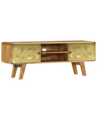 Meuble TV Bois de manguier massif 120x30x45 cm | Mobilier & Déco