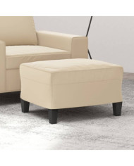 Repose-pied Crème 60x50x41 cm Tissu microfibre | Mobilier & Déco