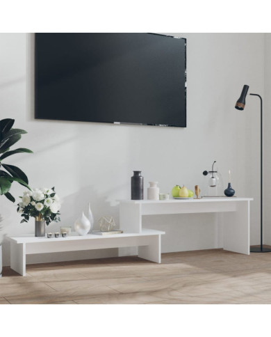 Meuble TV Blanc 180x30x43 cm Aggloméré | Mobilier & Déco