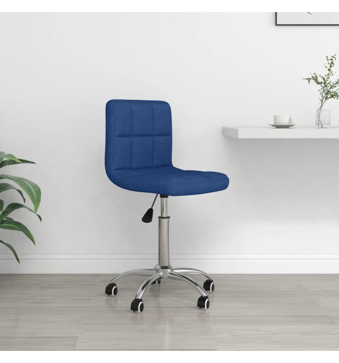 Chaise pivotante de bureau Bleu Tissu | Mobilier & Déco