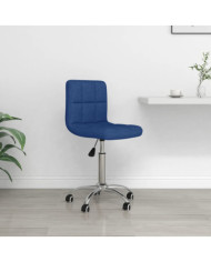 Chaise pivotante de bureau Bleu Tissu | Mobilier & Déco