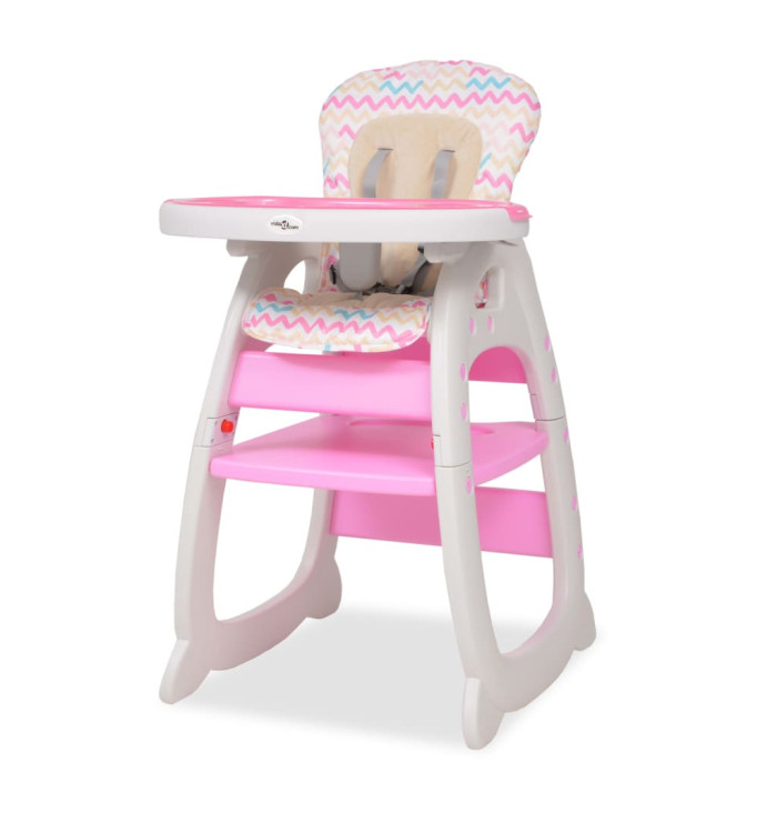 Chaise haute convertible 3-en-1 avec table Rose | Mobilier & Déco