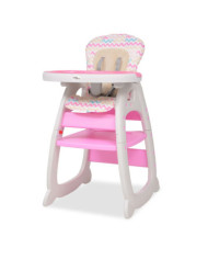 Chaise haute convertible 3-en-1 avec table Rose | Mobilier & Déco