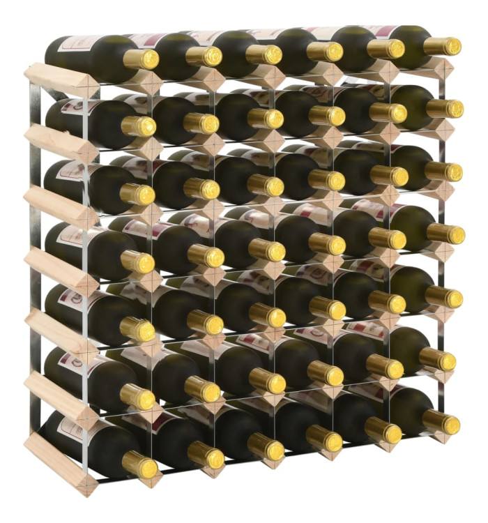 Casier à bouteilles 42 bouteilles Pinède solide | Mobilier & Déco
