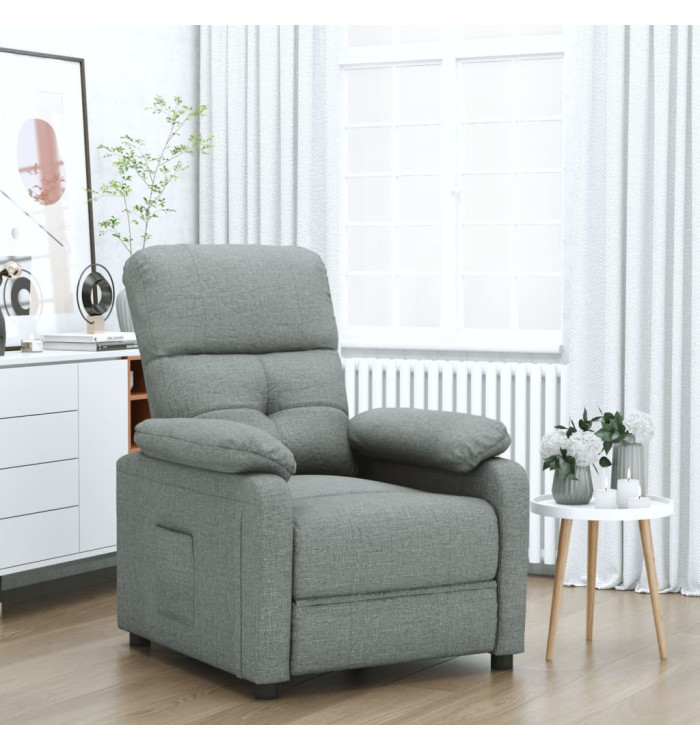 Fauteuil inclinable Gris foncé Tissu | Mobilier & Déco