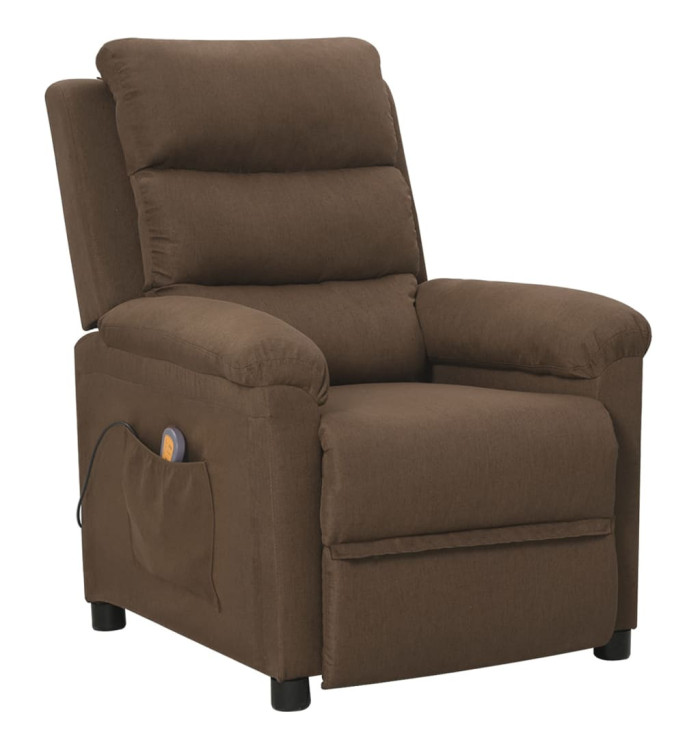 Fauteuil de massage Marron Tissu | Mobilier & Déco