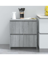 Buffet Sonoma gris 70x41x75 cm Bois d'ingénierie | Mobilier & Déco