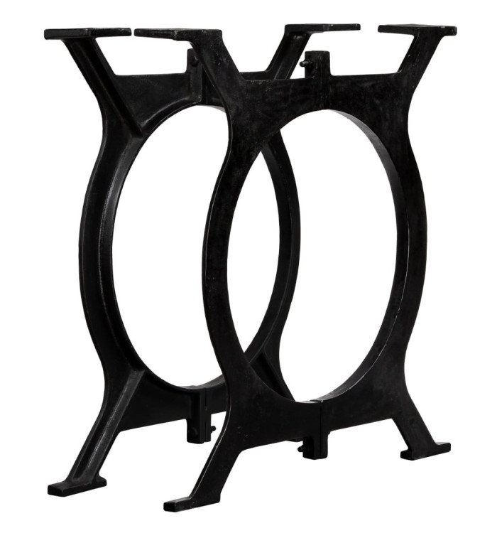 Pied de table de salle à manger 2 pcs Cadre en O Fonte | Mobilier & Déco