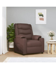 Fauteuil de massage électrique Marron Similicuir | Mobilier & Déco