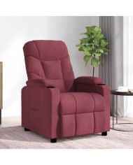 Fauteuil de massage Rouge bordeaux Tissu | Mobilier & Déco