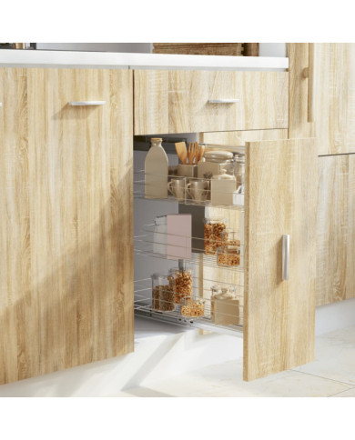 Panier à 3 niveaux métallique de cuisine 47x25x56 cm | Mobilier & Déco