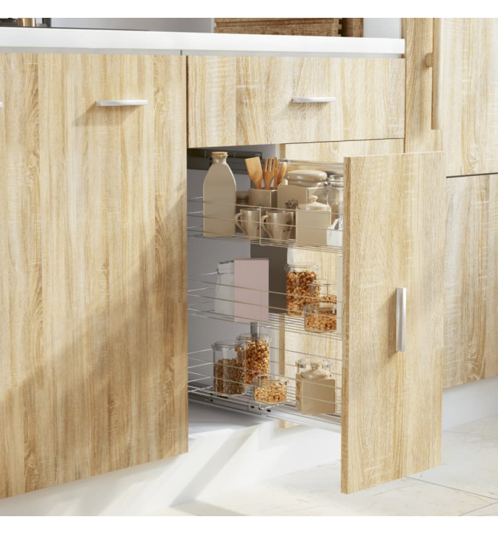 Panier à 3 niveaux métallique de cuisine 47x25x56 cm | Mobilier & Déco