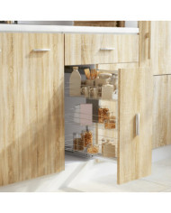 Panier à 3 niveaux métallique de cuisine 47x25x56 cm | Mobilier & Déco