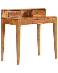 Bureau avec tiroirs Bois massif 88 x 50 x 90 cm | Mobilier & Déco
