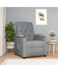 Fauteuil de massage Gris clair Tissu | Mobilier & Déco
