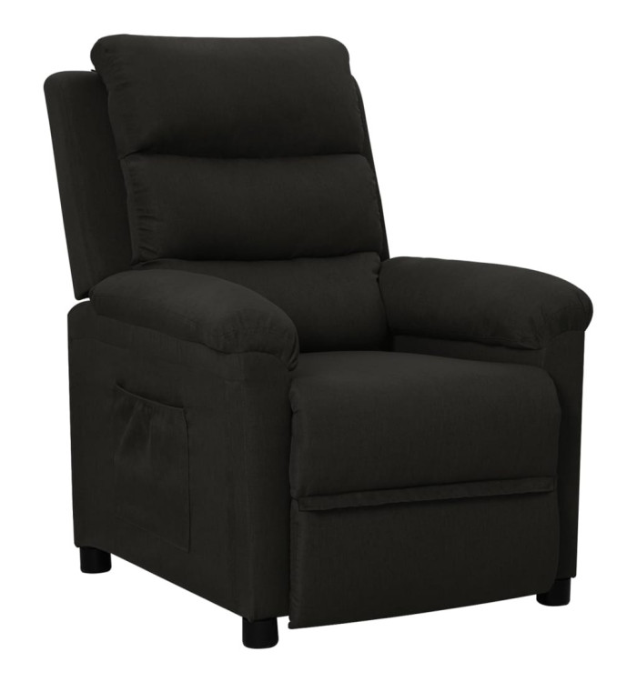 Fauteuil inclinable Noir Tissu | Mobilier & Déco