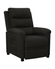 Fauteuil inclinable Noir Tissu | Mobilier & Déco