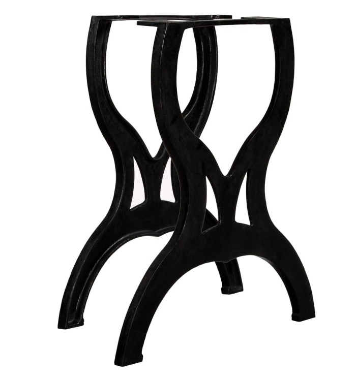 Pied de table de salle à manger 2 pcs Cadre en X Fonte | Mobilier & Déco