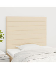 Têtes de lit 2 pcs Crème 90x5x78/88 cm Tissu | Mobilier & Déco