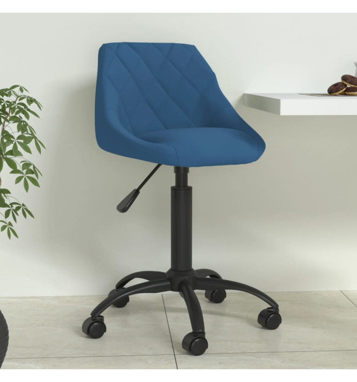 Chaise de salle à manger Bleu Velours | Mobilier & Déco