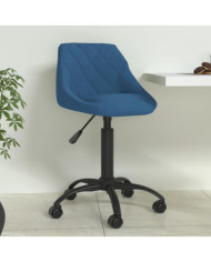 Chaise de salle à manger Bleu Velours | Mobilier & Déco