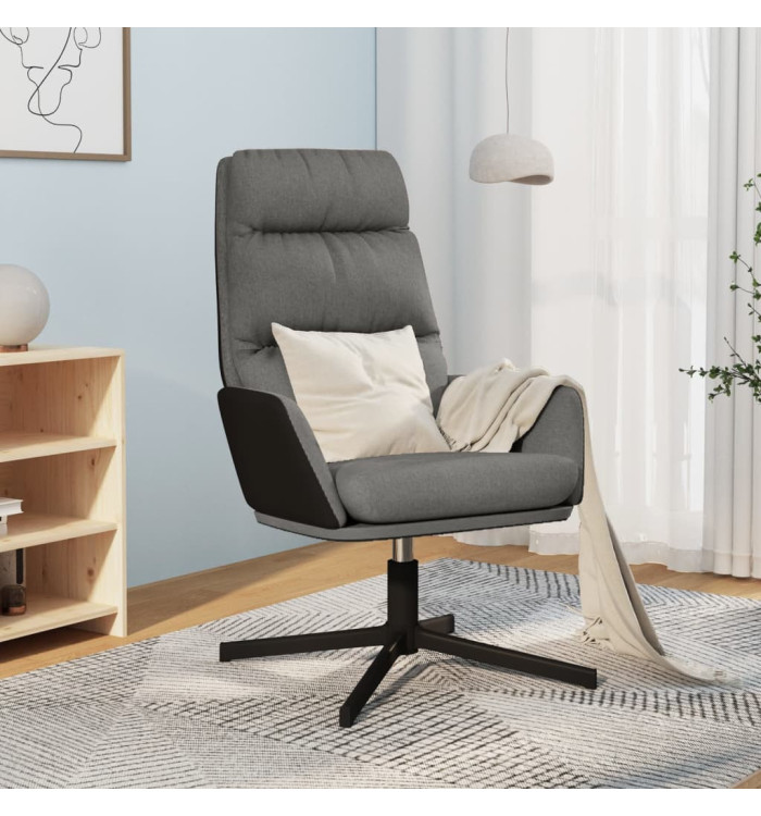 Chaise de relaxation Gris clair Tissu | Mobilier & Déco