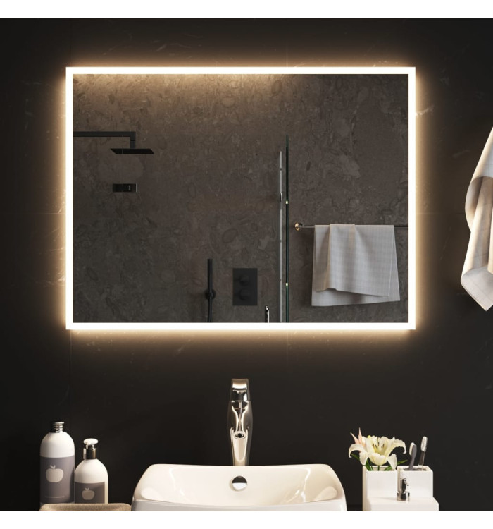 Miroir de salle de bain à LED 60x80 cm | Mobilier & Déco