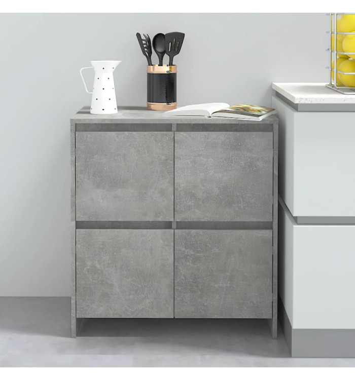 Buffet Gris béton 70x41x75 cm Bois d'ingénierie | Mobilier & Déco