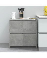 Buffet Gris béton 70x41x75 cm Bois d'ingénierie | Mobilier & Déco